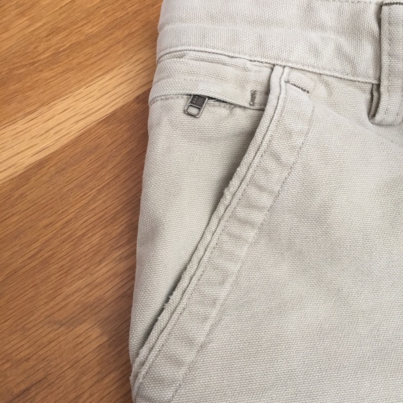 (Sold) REI Canvas Cream Hiking Workwear Utility Style Shorts (34) - Picture 7 of 10